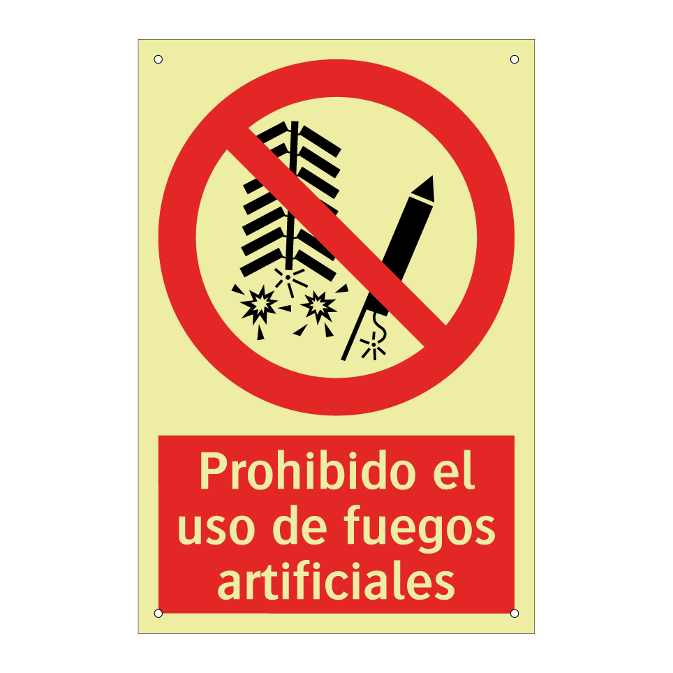 Prohibido el uso de fuegos artificiales