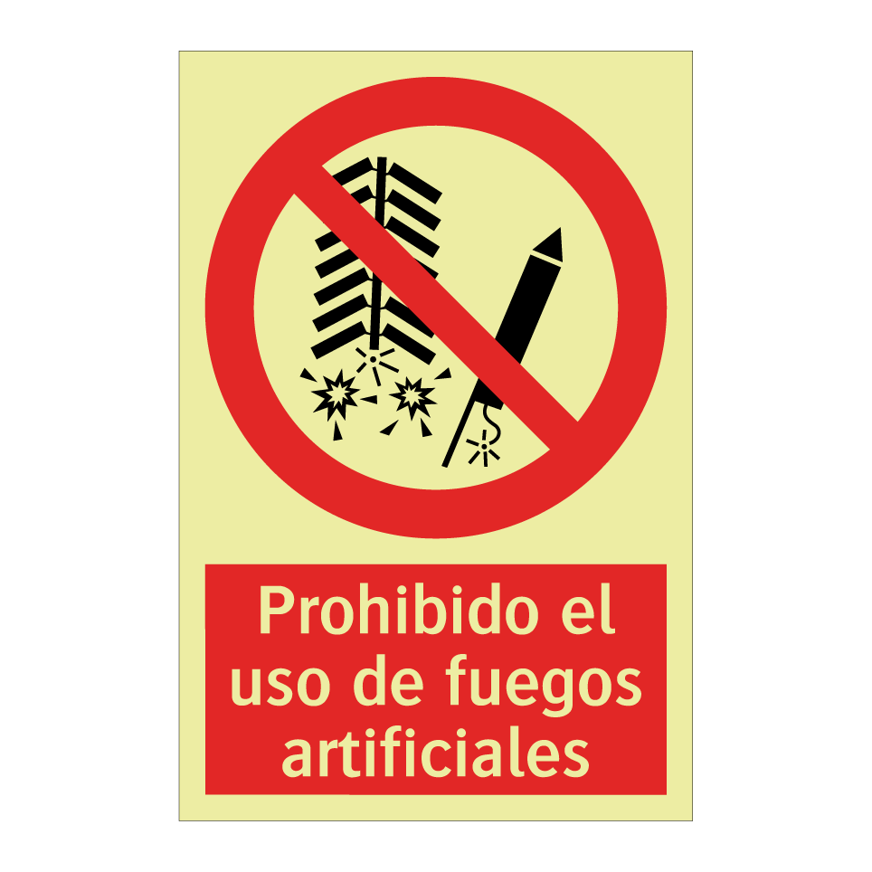 Prohibido el uso de fuegos artificiales
