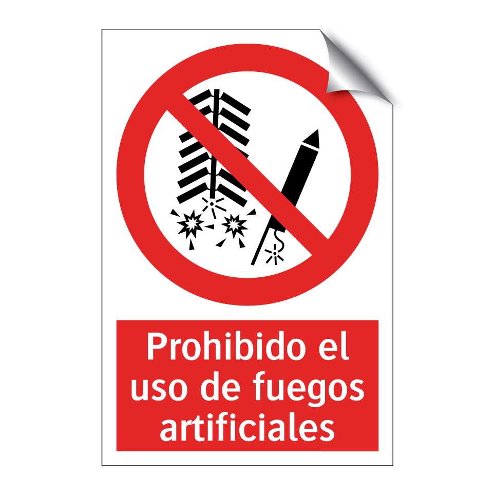 Prohibido el uso de fuegos artificiales