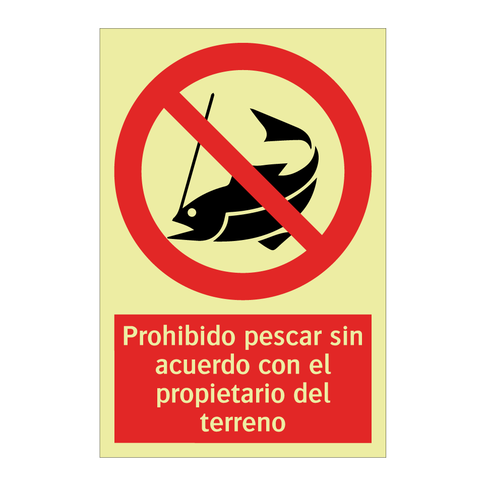 Prohibido pescar sin acuerdo con el propietario del terreno