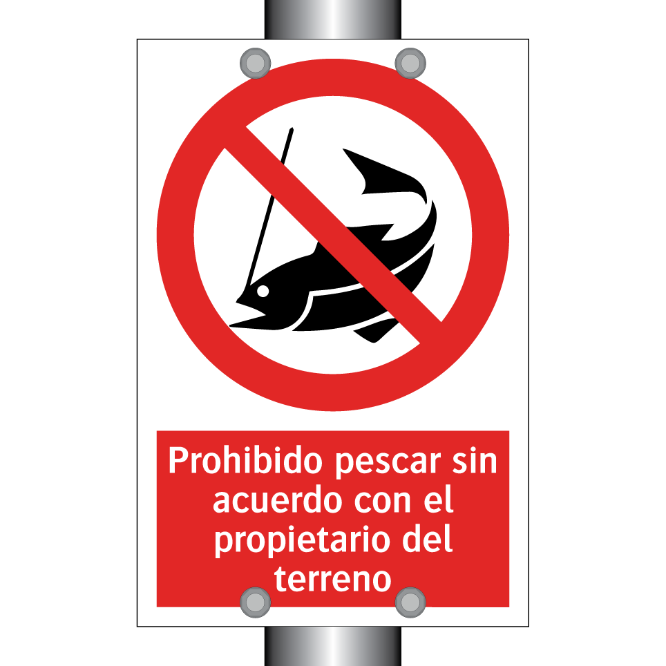 Prohibido pescar sin acuerdo con el propietario del terreno