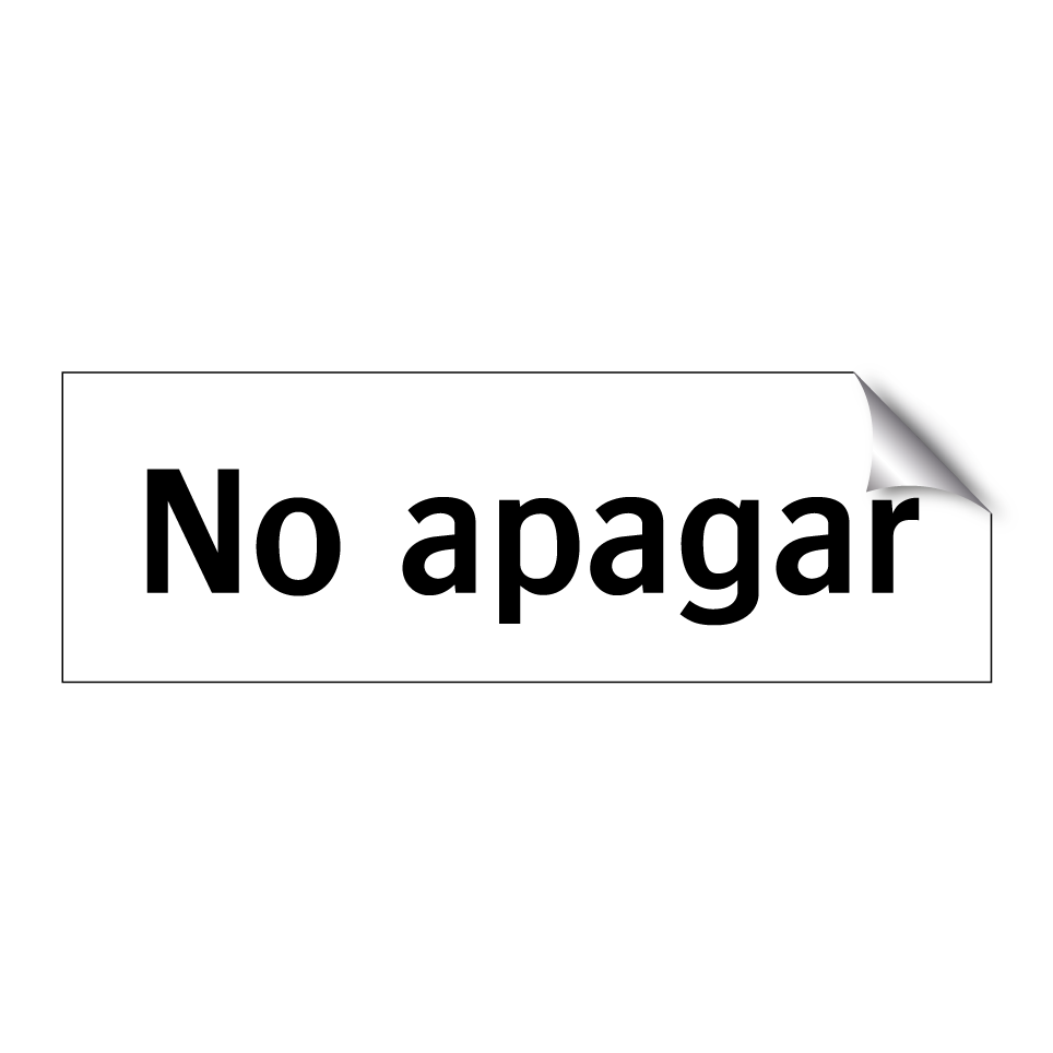 No apagar