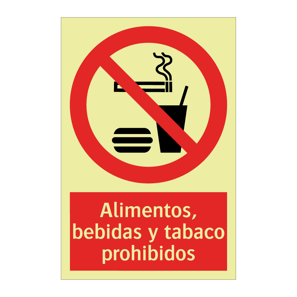 Alimentos, bebidas y tabaco prohibidos