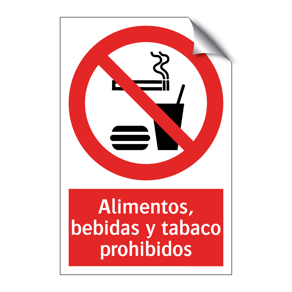 Alimentos, bebidas y tabaco prohibidos