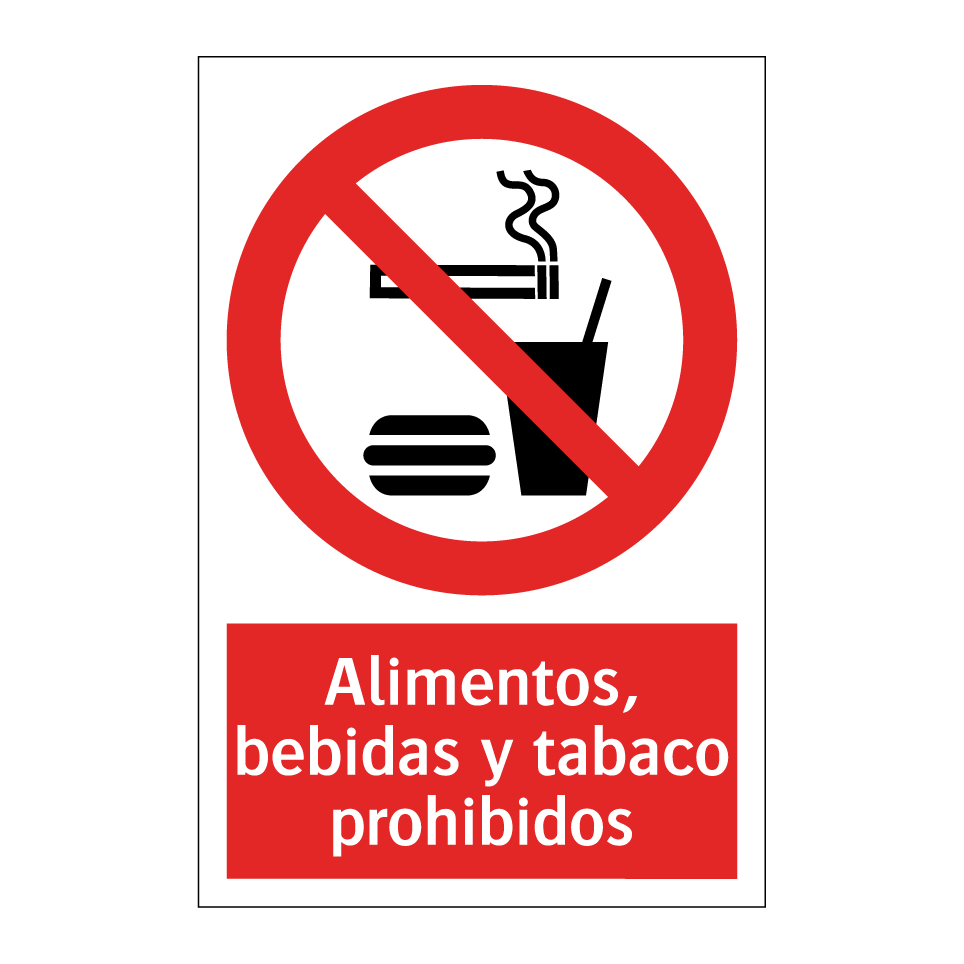 Alimentos, bebidas y tabaco prohibidos
