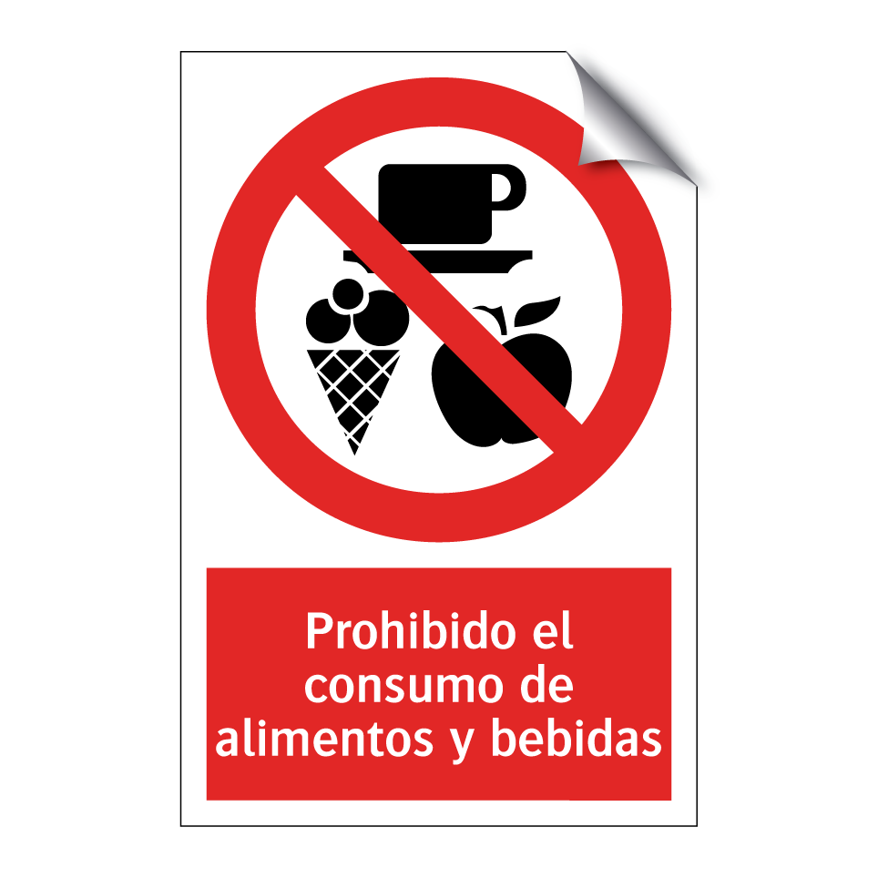 Prohibido el consumo de alimentos y bebidas