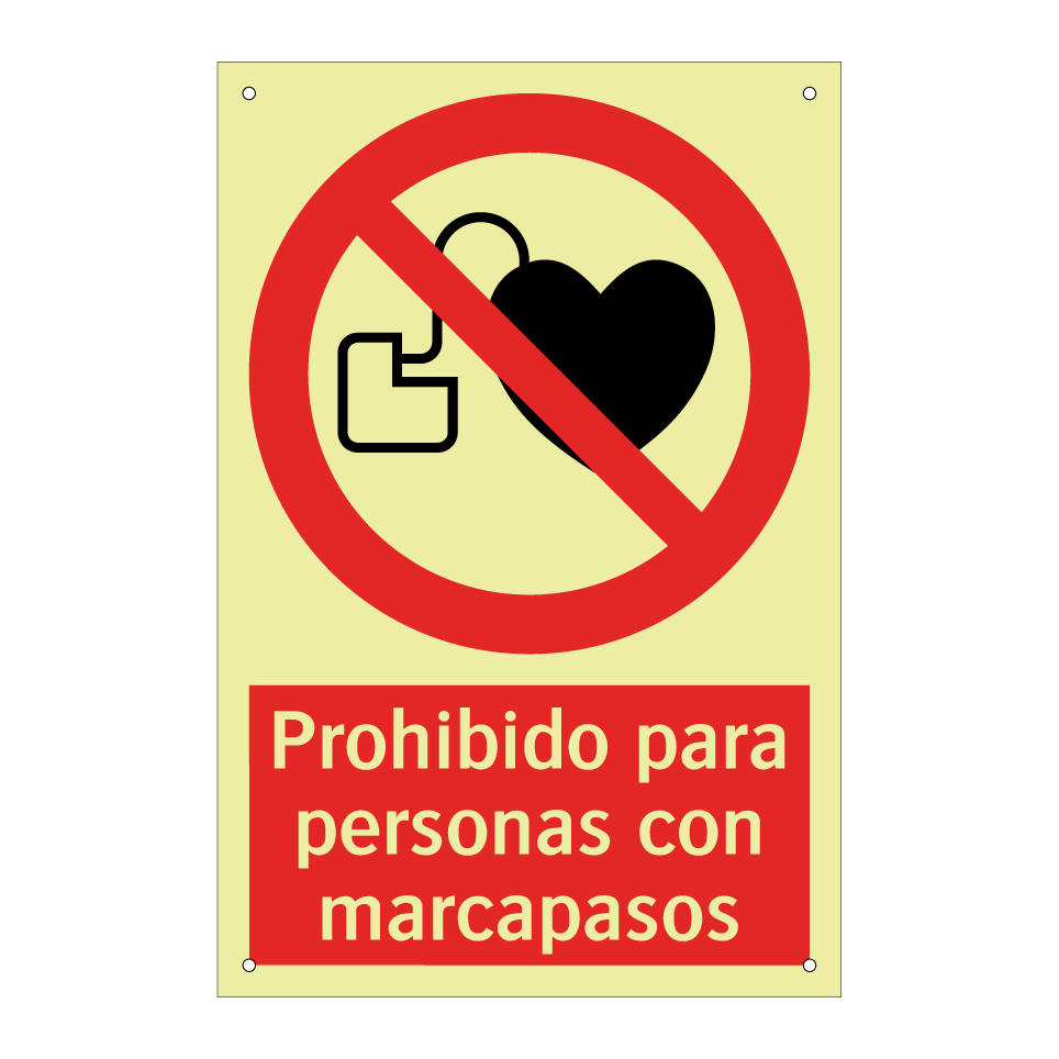 Prohibido para personas con marcapasos
