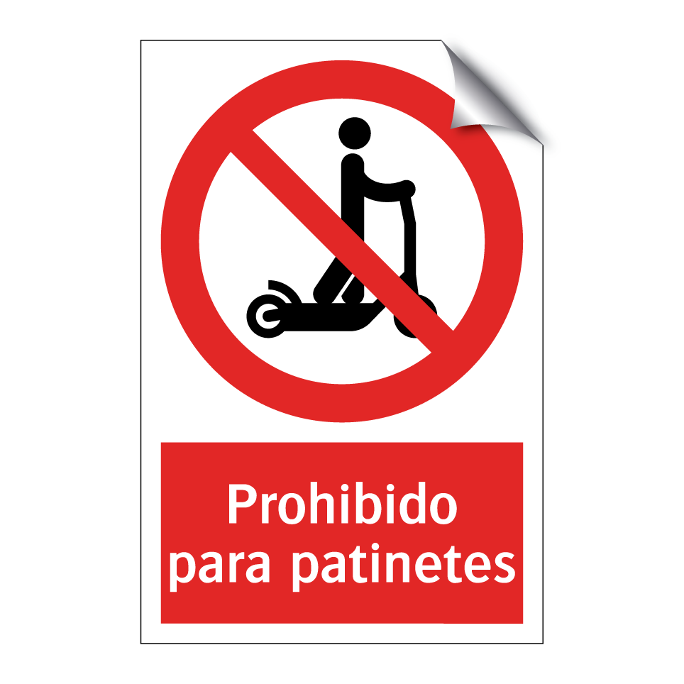 Prohibido para patinetes