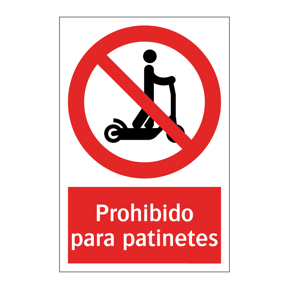 Prohibido para patinetes