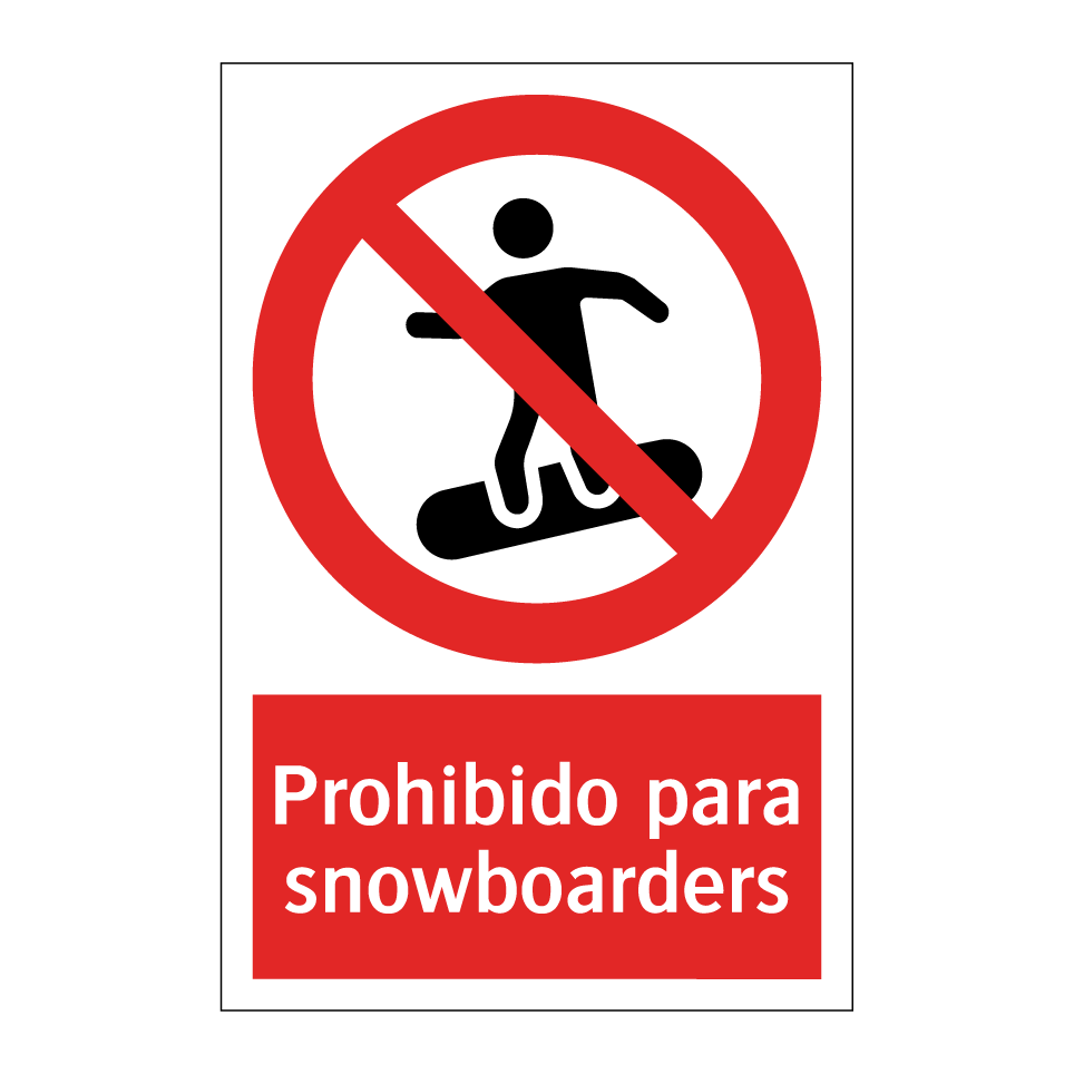 Prohibido para snowboarders