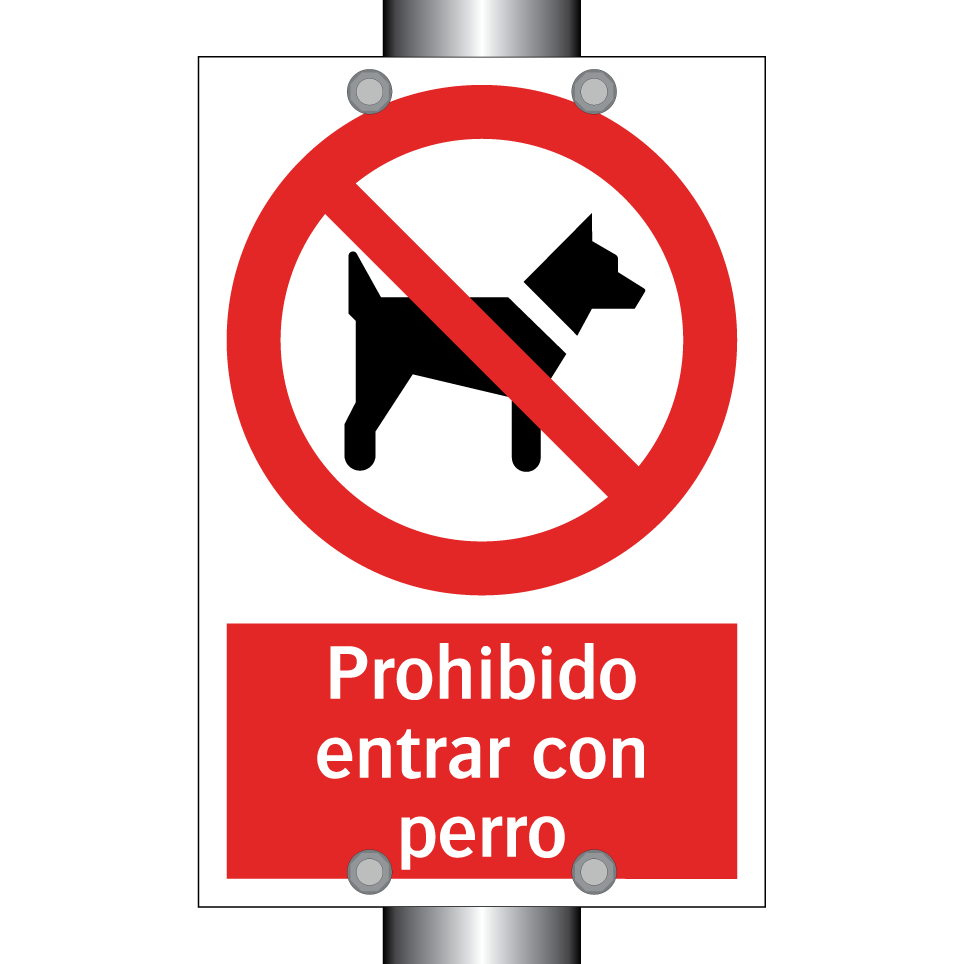 Prohibido entrar con perro