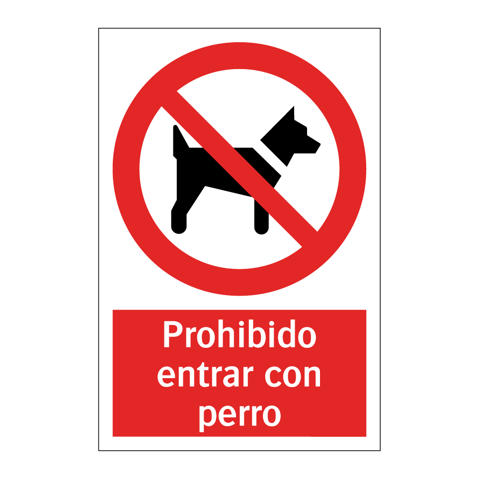 Prohibido entrar con perro