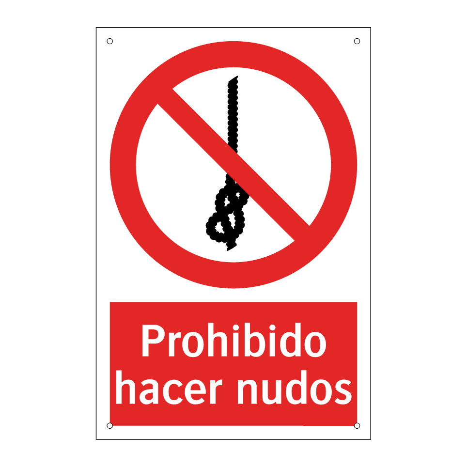 Prohibido hacer nudos
