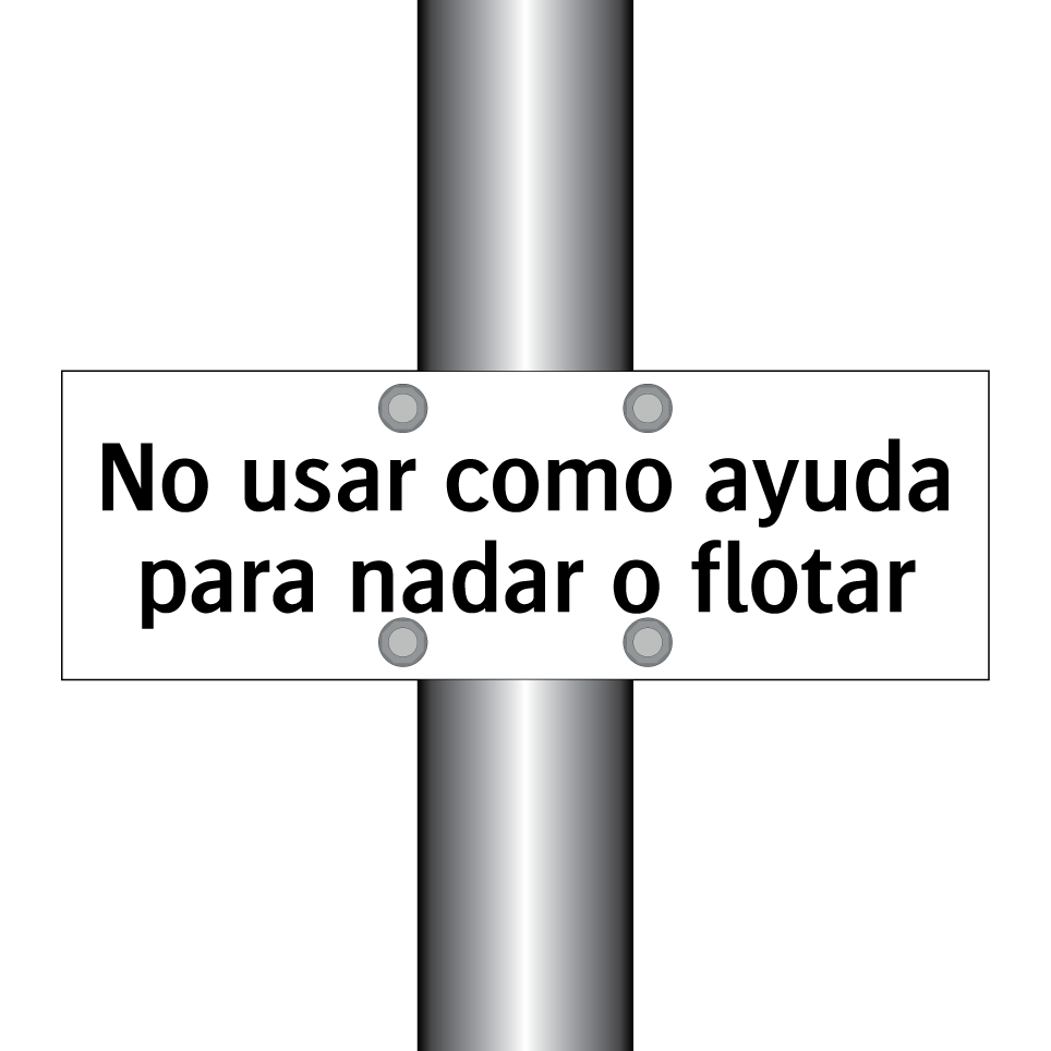 No usar como ayuda para nadar o flotar