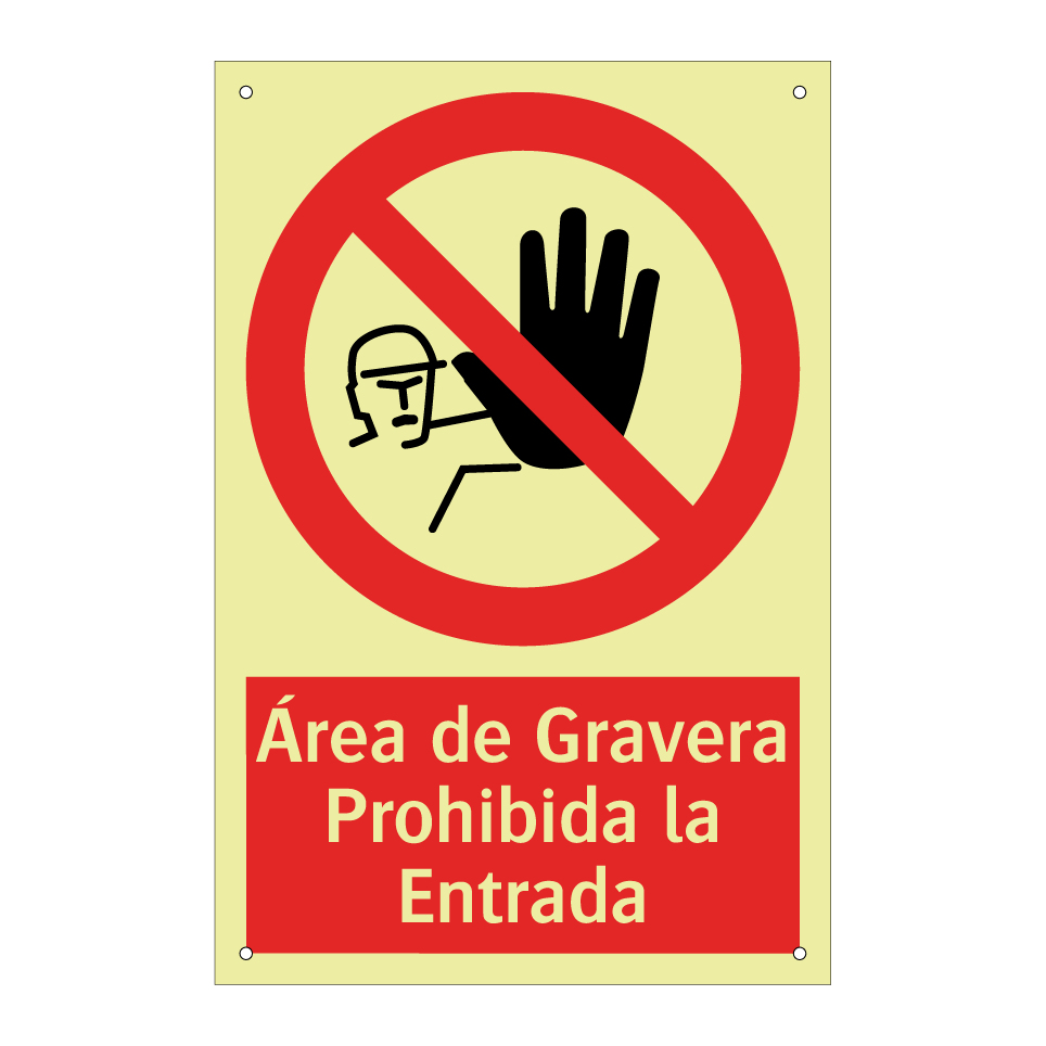 Área de Gravera Prohibida la Entrada