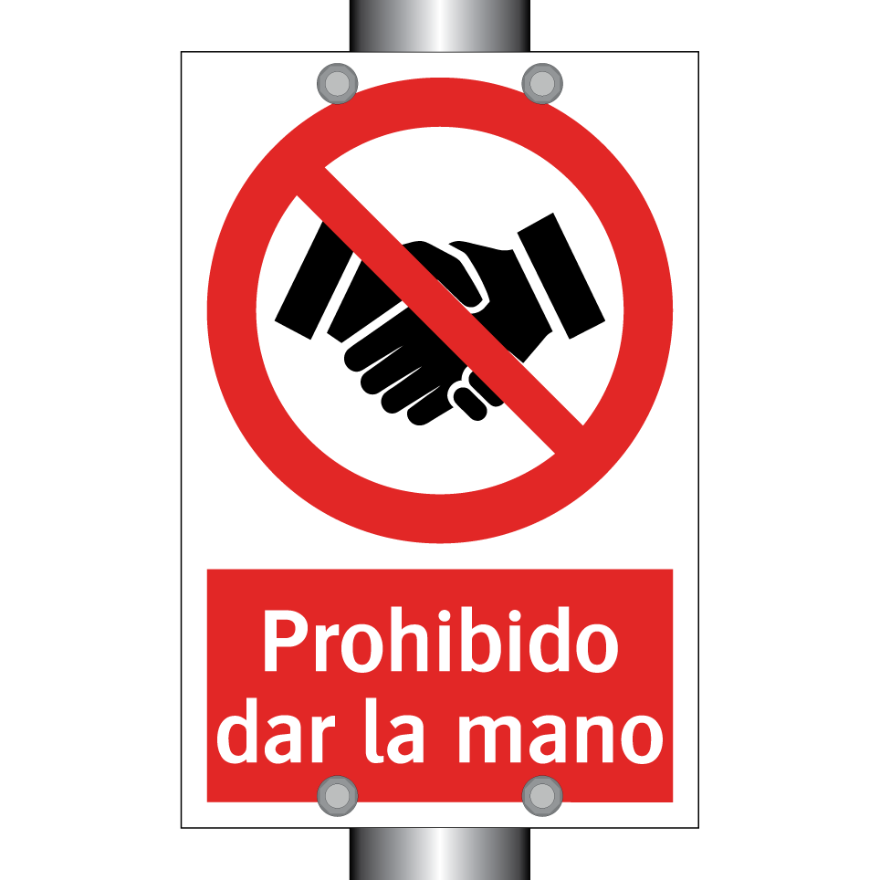 Prohibido dar la mano