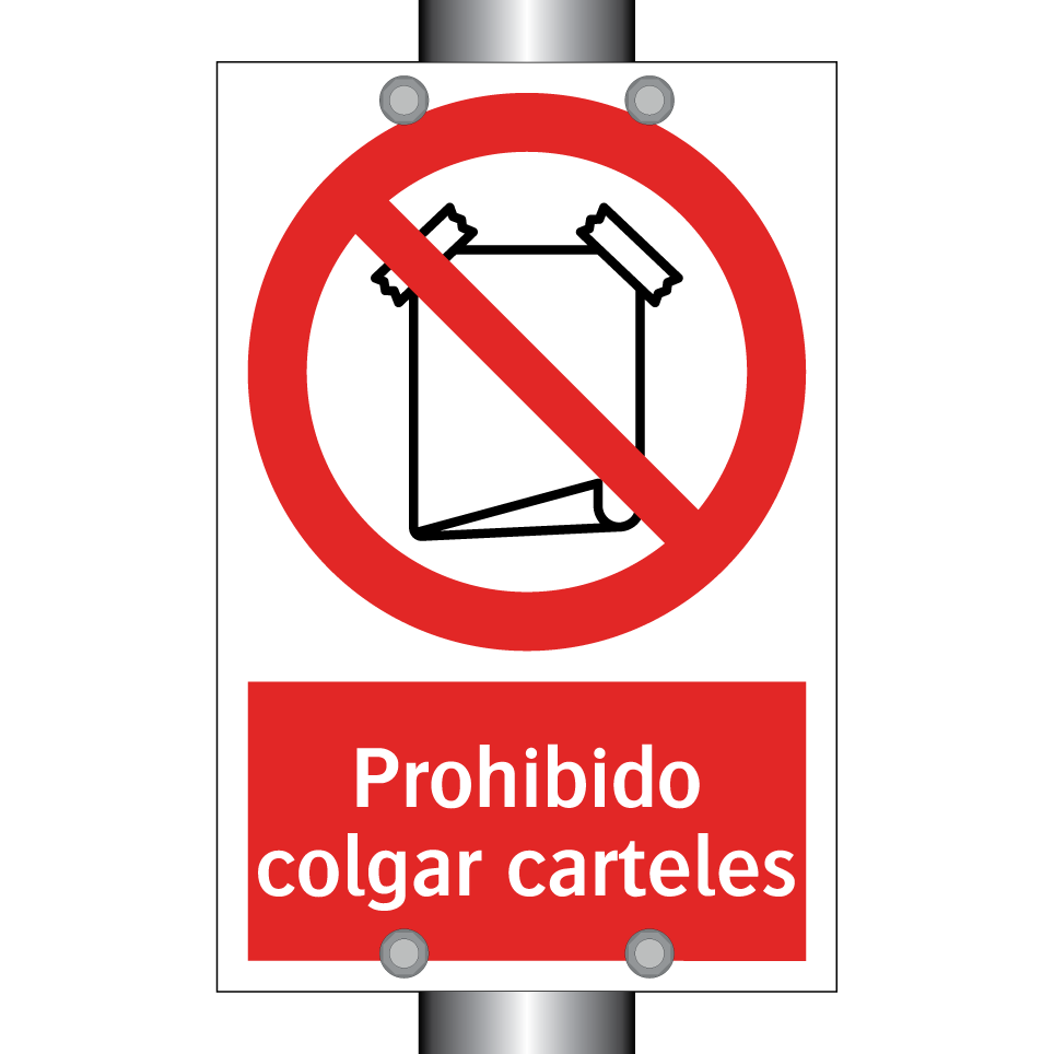 Prohibido colgar carteles