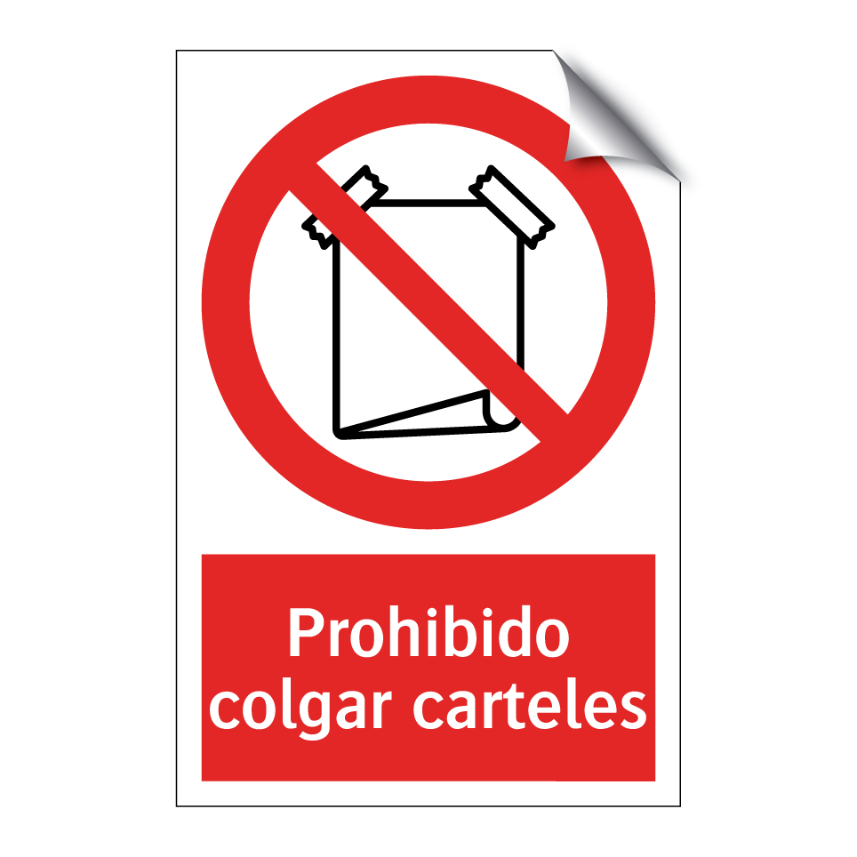 Prohibido colgar carteles