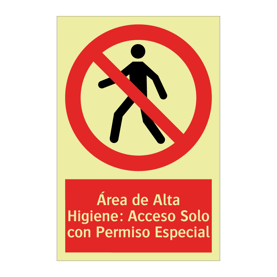 Área de Alta Higiene: Acceso Solo con Permiso Especial
