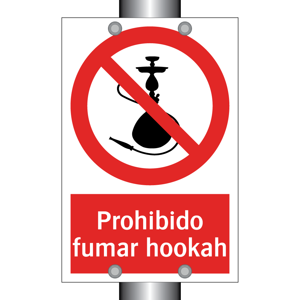 Prohibido fumar hookah