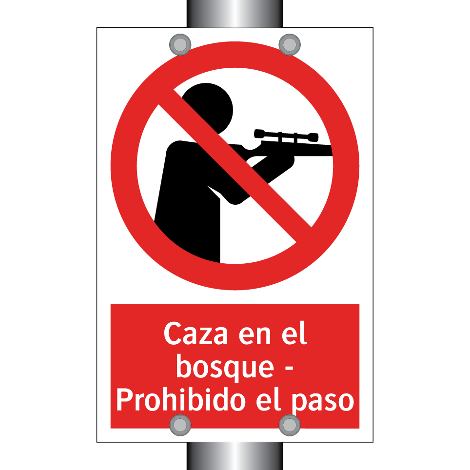 Caza en el bosque - Prohibido el paso