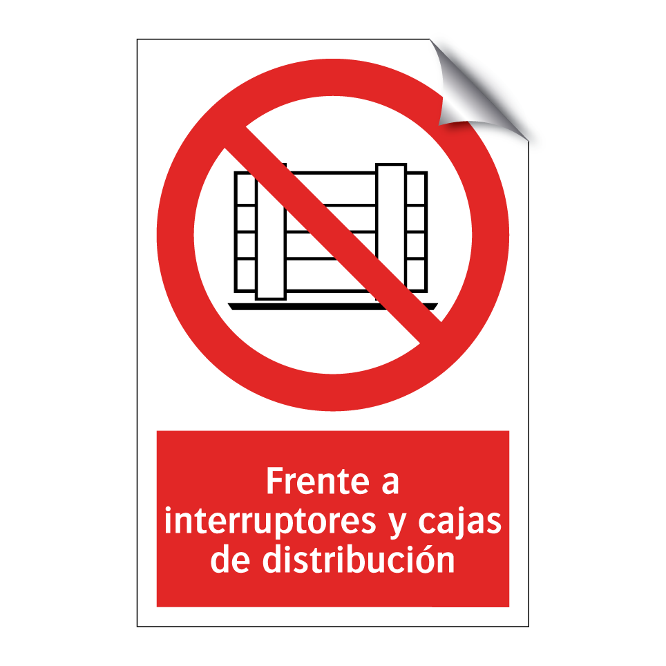 Frente a interruptores y cajas de distribución