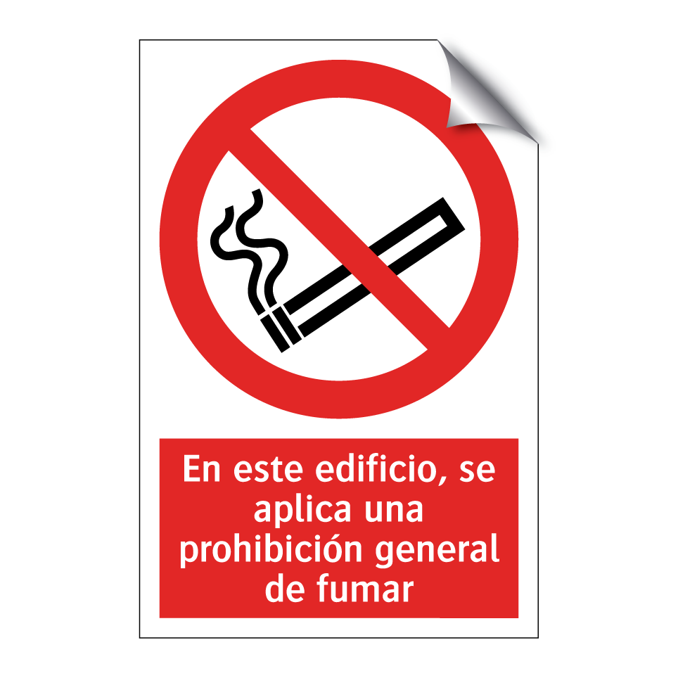 En este edificio, se aplica una prohibición general de fumar