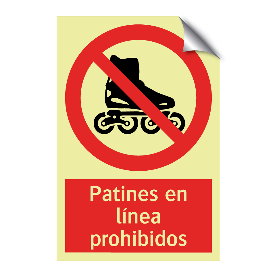 Patines en línea prohibidos