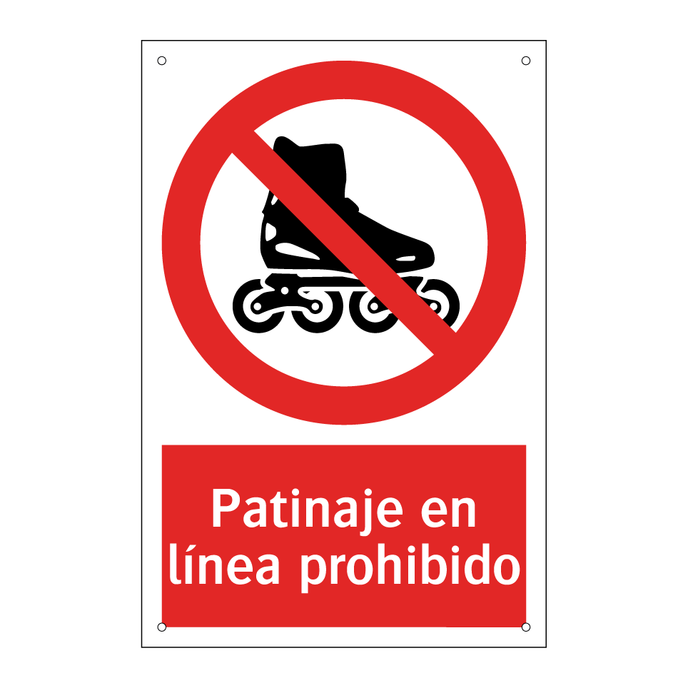 Patinaje en línea prohibido