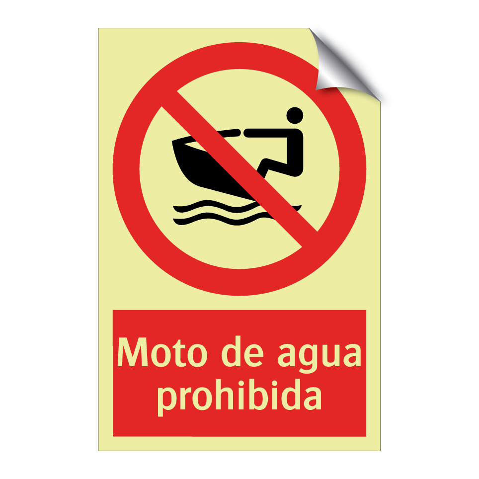 Moto de agua prohibida