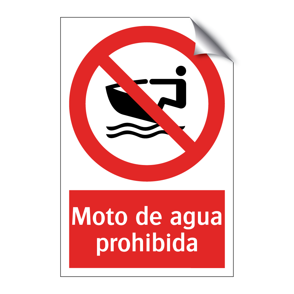 Moto de agua prohibida