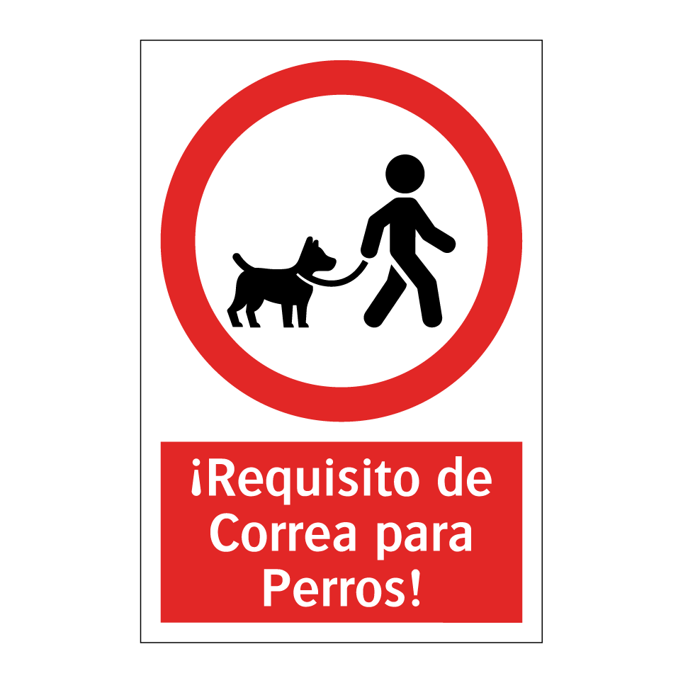 ¡Requisito de Correa para Perros!