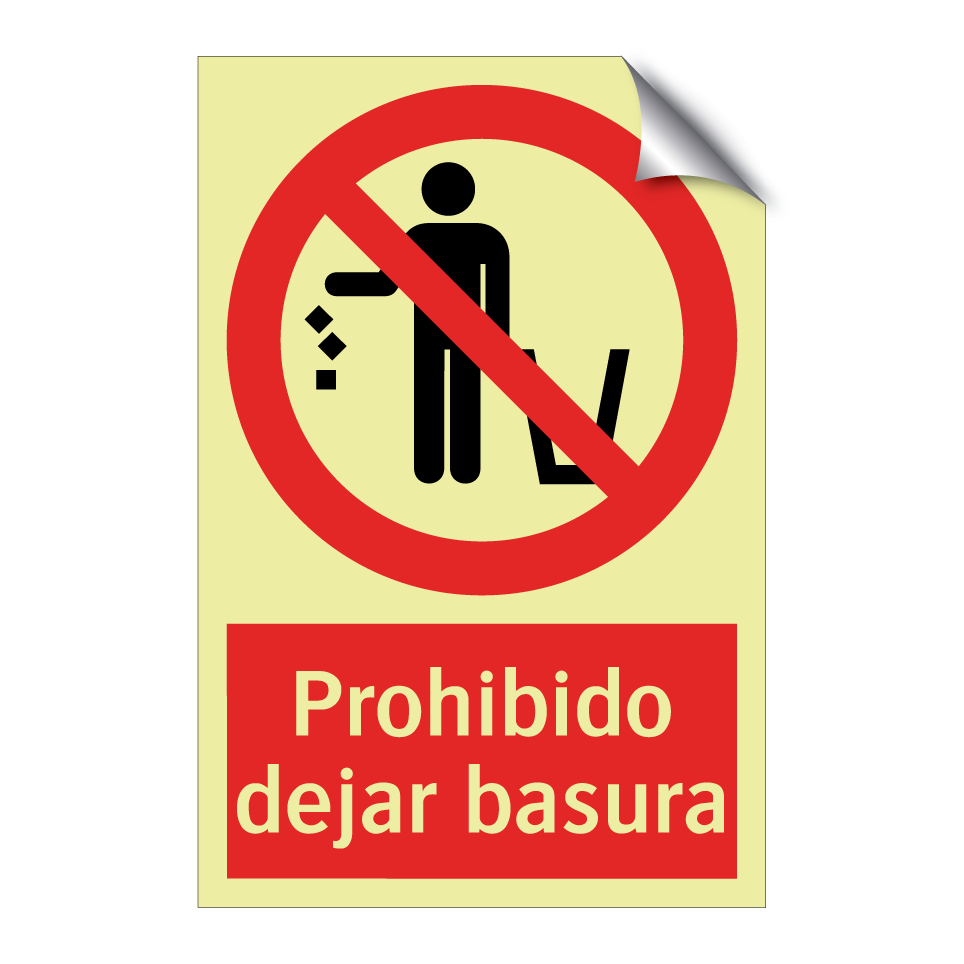 Prohibido dejar basura