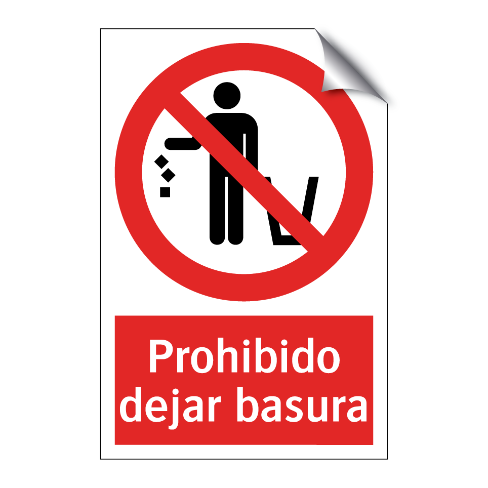 Prohibido dejar basura