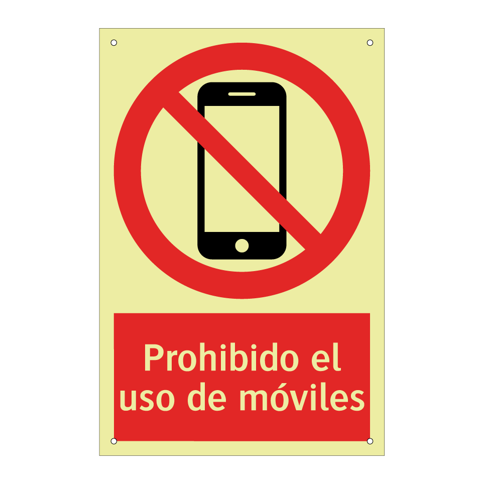 Prohibido el uso de móviles