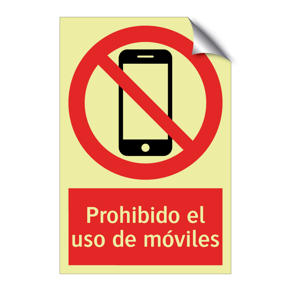 Prohibido el uso de móviles
