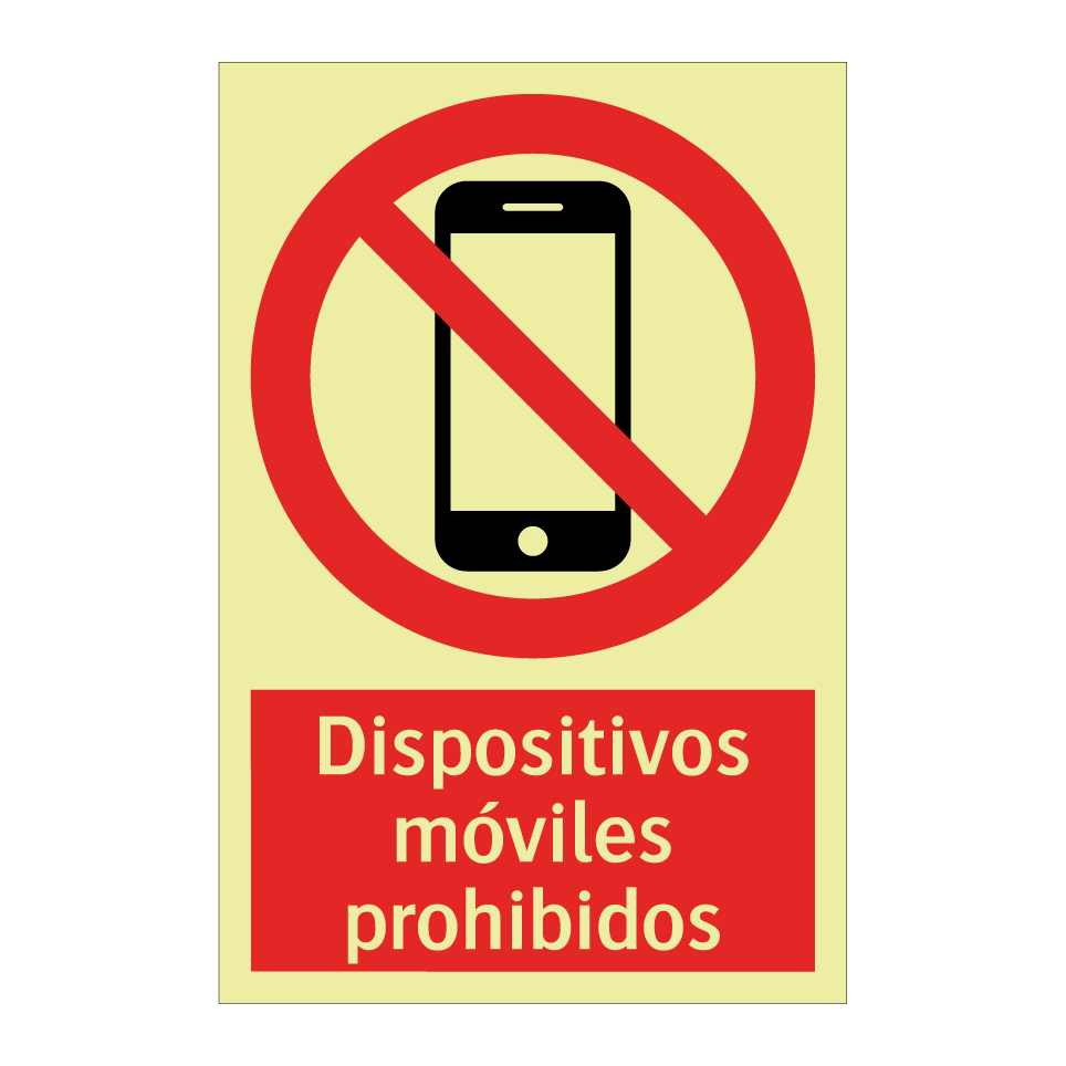 Dispositivos móviles prohibidos