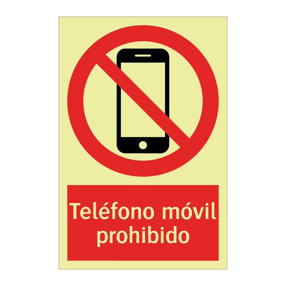 Teléfono móvil prohibido