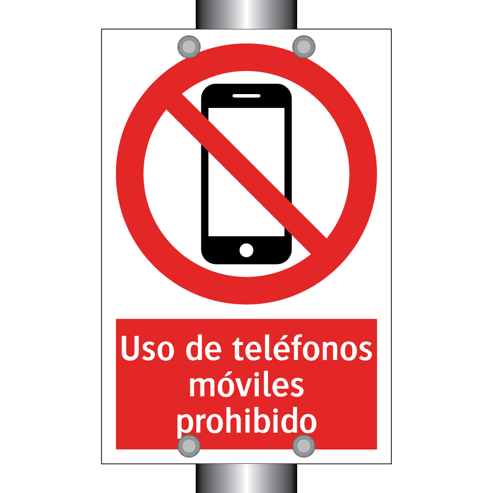 Uso de teléfonos móviles prohibido