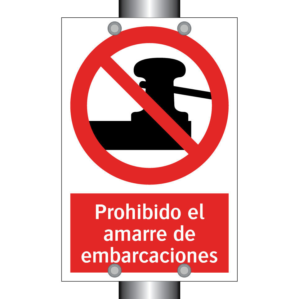 Prohibido el amarre de embarcaciones