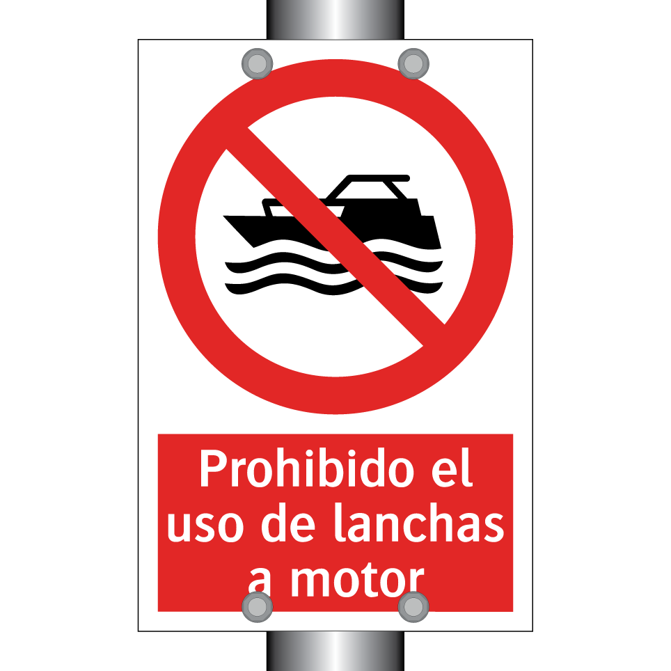 Prohibido el uso de lanchas a motor
