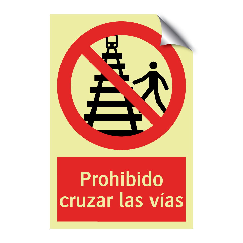 Prohibido cruzar las vías