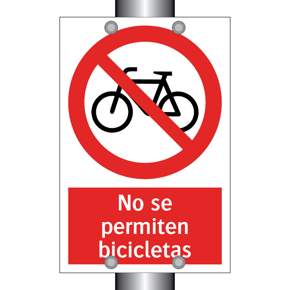 No se permiten bicicletas
