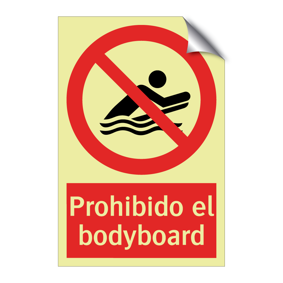 Prohibido el bodyboard