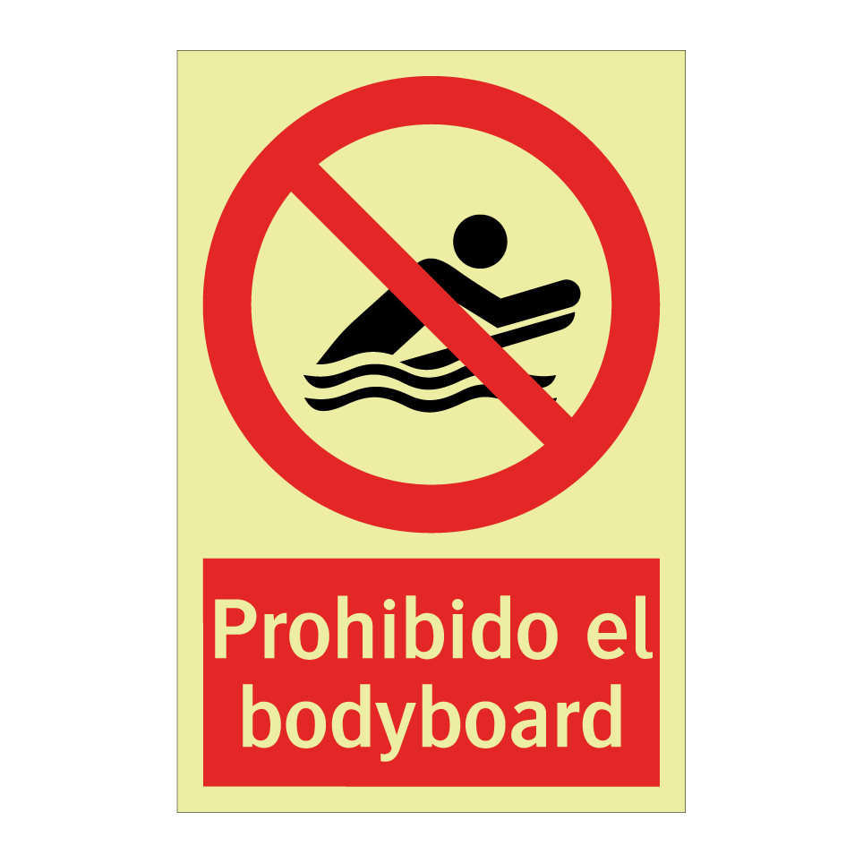 Prohibido el bodyboard