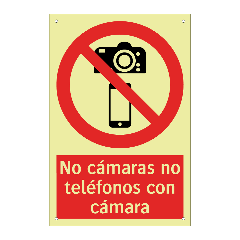 No cámaras no teléfonos con cámara