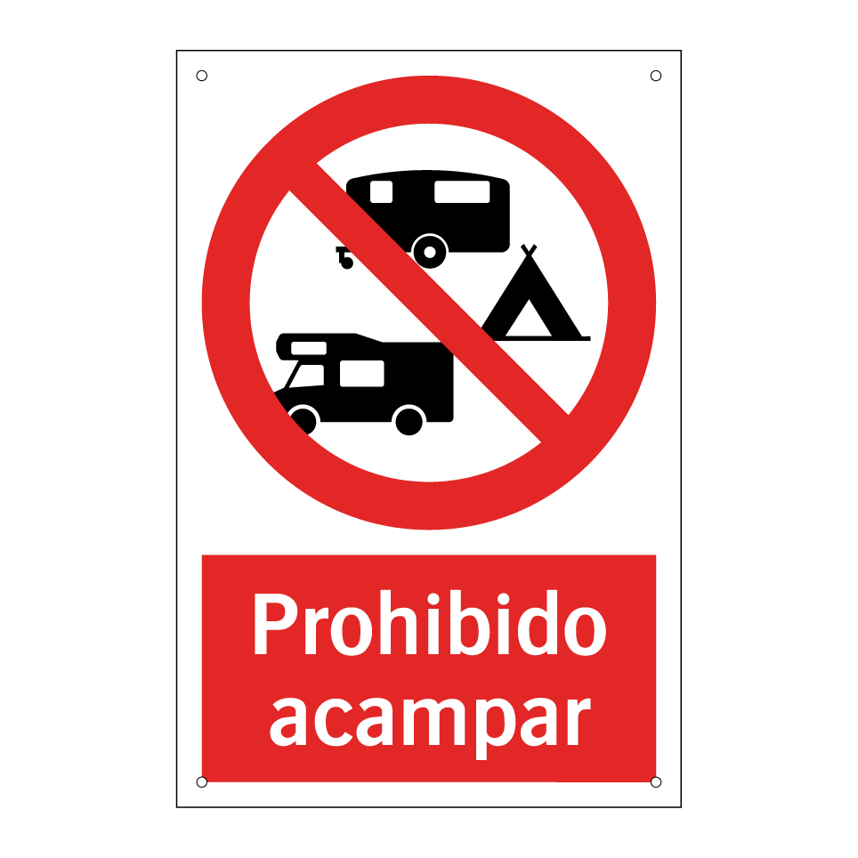 Prohibido acampar