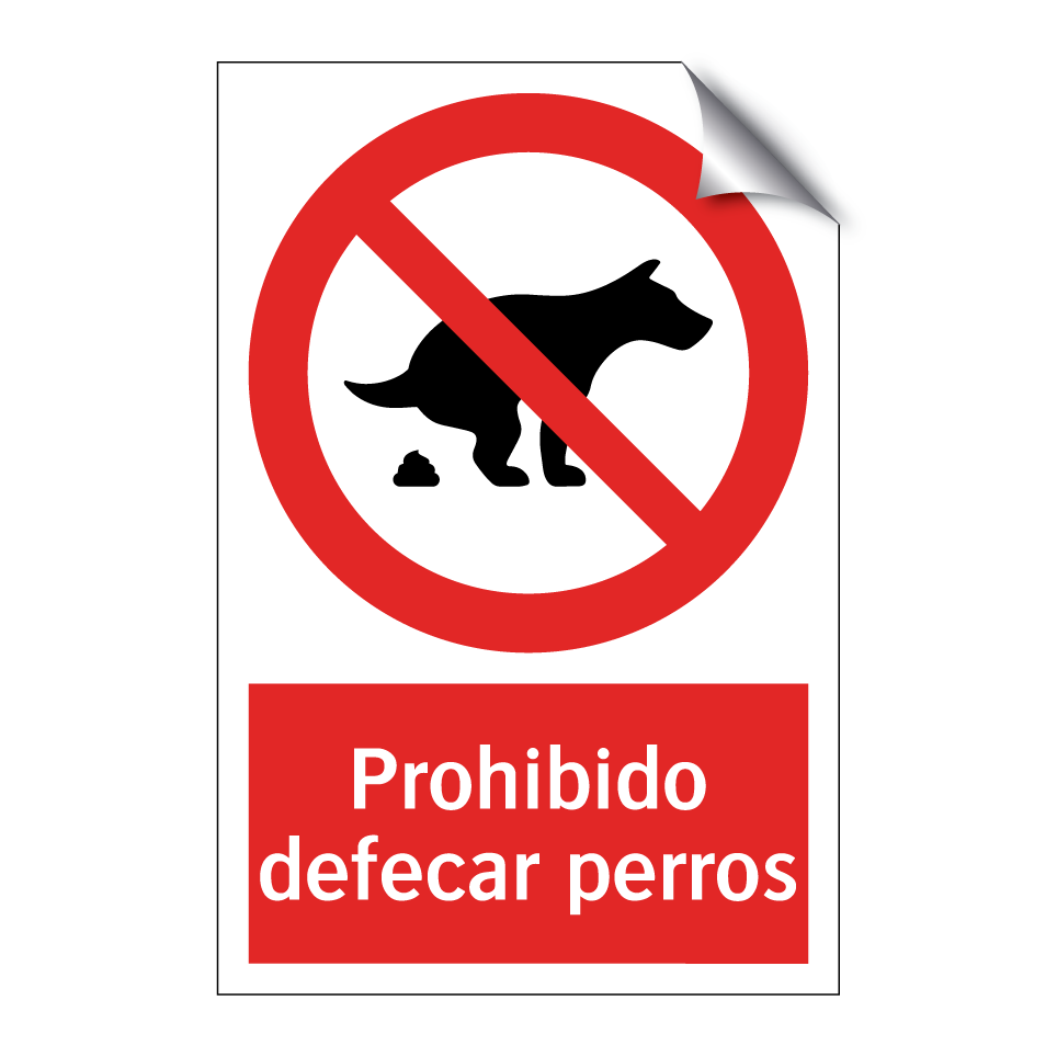 Prohibido defecar perros