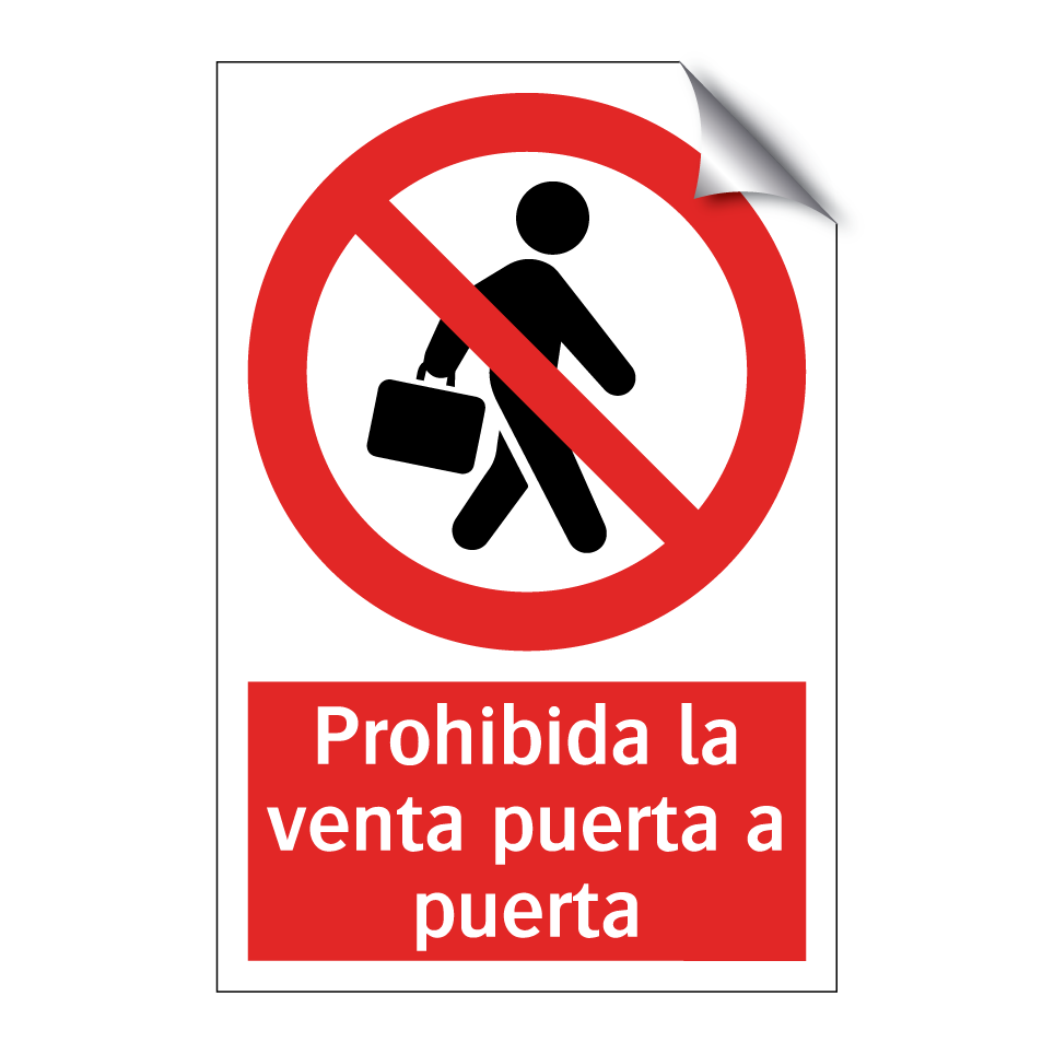 Prohibida la venta puerta a puerta