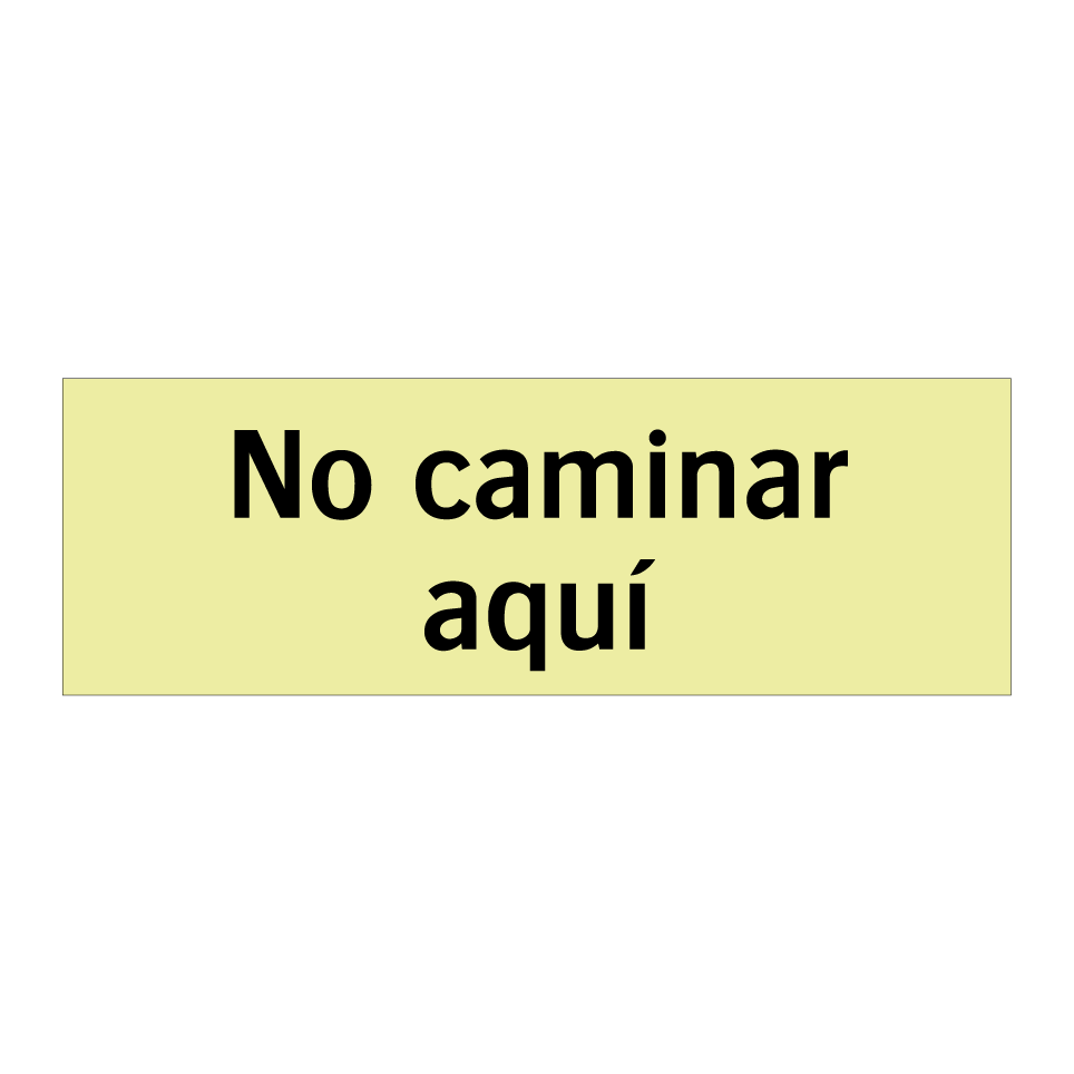 No caminar aquí